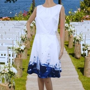 Tommy Hilfigure white dress with pockets size 14